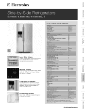 Electrolux EI26SS30JS Product Specifications Sheet (English)