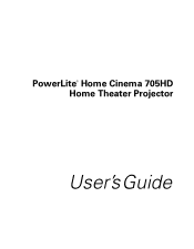 Epson PowerLite Home Cinema 705HD User's Guide