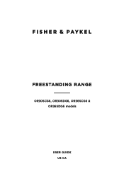 Fisher and Paykel OR36SCG6X1 User Guide