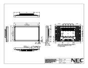 NEC V421 V421-2 : mechanical drawing