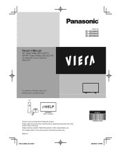 Panasonic TC-32DS600 Owners Manual