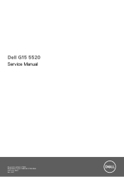 Dell G15 5520 Service Manual