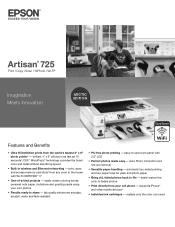 Epson Artisan 725 Arctic Edition Product Brochure