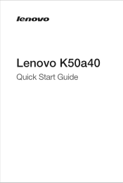 Lenovo K3 Note (English for India) Quick Start Guide_Important Product Information Guide - K3 Note (Lenovo K50a40)