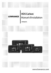Lowrance HDS Carbon 16 - TotalScan Transducer Manuel dinstallation