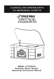 Pyle PTCDS2UI PTCDS2UI Manual 1