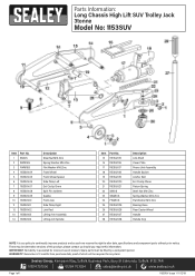 Sealey 1153SUV Parts Diagram