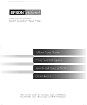 Epson SureColor T5270 Warranty Statement