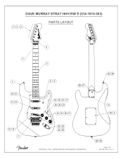Fender Dave Murray Stratocaster Dave Murray Stratocaster Service Diagrams