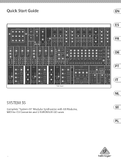 Behringer SYSTEM 55 Quick Start Guide