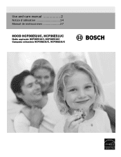 Bosch HCP36E51UC Instructions for Use