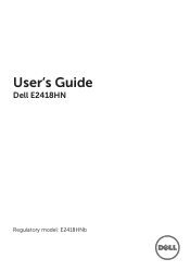Dell E2418HN Users Guide
