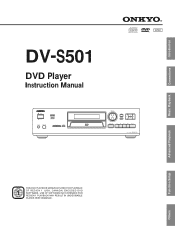 Onkyo DV-S501 Instruction Manual