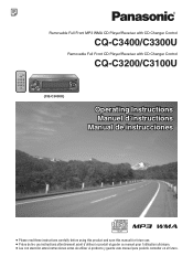 Panasonic CQC3100U Auto Radio/cd Deck