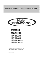 Haier HW-09LMA03 User Manual