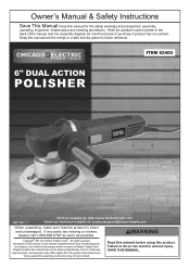 Harbor Freight Tools 62403 User Manual