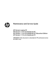 HP Stream 11-y000 Maintenance and Service Guide
