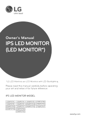 LG 27MP57HT-P Owners Manual - English