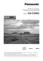 Panasonic CQC300U Auto Radio/cd/mp3 Deck