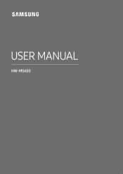 Samsung HW-MS650 User Manual