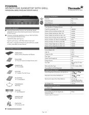 Thermador PCG486NL Product Specs