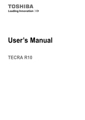 Toshiba Tecra R10 PTRB3C-ES109C Users Manual Canada; English