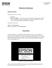 Epson KDS Expansion Box KD-IB01 KDS Quick User Manual - Network Settings