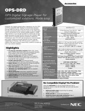 NEC OPS-DRD Specification Brochure