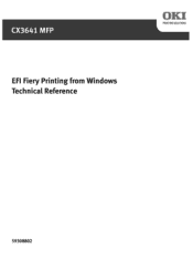 Oki CX3641MFP EFI FIery Printing from Windows Technical Reference