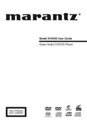 Marantz DV9500 DV9500 User Manual