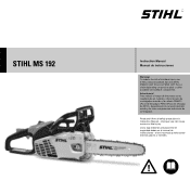 Stihl MS 192 Product Instruction Manual
