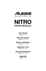 Alesis Nitro Mesh Kit Nitro Module - User Guide