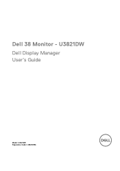 Dell U3821DW Display Manager Users Guide