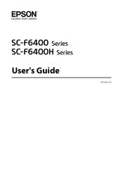 Epson SureColor F6470 Users Guide