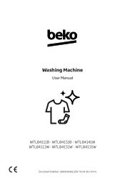 Beko WTL84141 Owners Manual