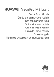 Huawei MediaPad M3 Lite 10 Quick Start Guide