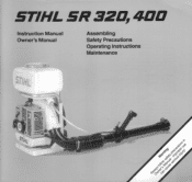 Stihl SR 400 Instruction Manual