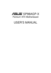 Asus SP98AGP-X SP98AGP-X User Manual
