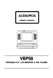 Audiovox VBP58 User Manual