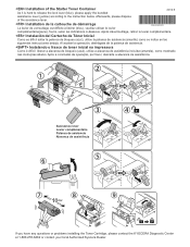 Kyocera FS-2100DN FS-2100DN Starter Toner Container Installation Instructions