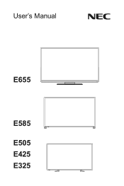 NEC E425 User's Manual