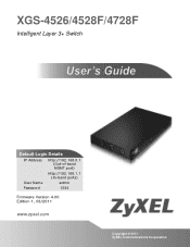 ZyXEL XGS-4528F/XGS-4526 User Guide