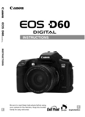 Canon EOS D60 Instruction Manual