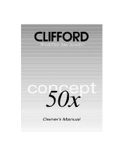 Clifford Concept 50x UK Owners Guide