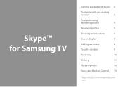 Samsung PN51E550D1FXZA Skype Guide User Manual Ver.1.0 (English)
