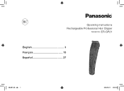 Panasonic ER-GP21 Operating Instructions