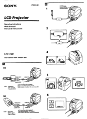 Sony CPJ-100 Operating Instructions / Manual de instrucciones / Mode d’emploi