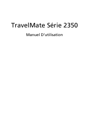 Acer TravelMate 2350 TravelMate 2350 User's Guide FR