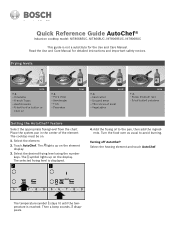 Bosch NIT8668UC Short Instructions
