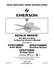 Emerson CF621 Owner Manual